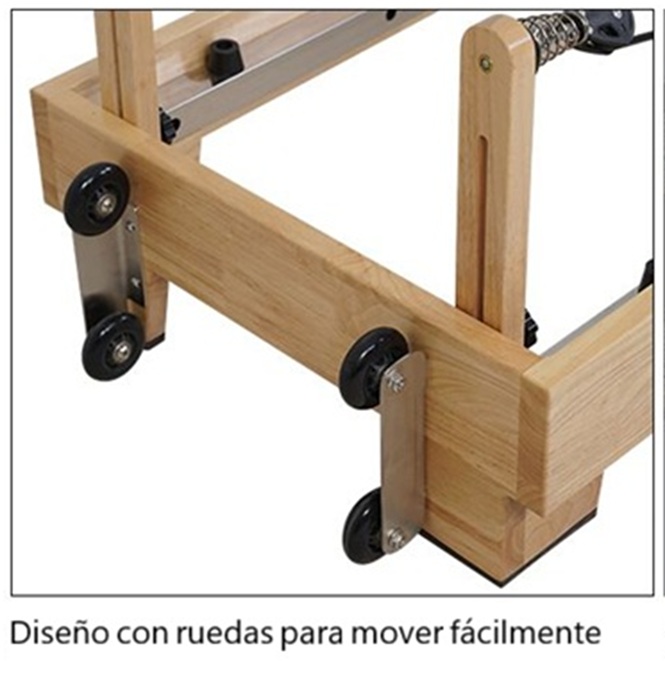 Pilates Reformer Plegable Madera - Image 6